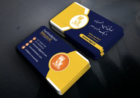 کارت ویزیت بانک پاسارگاد طرح شیر - 1